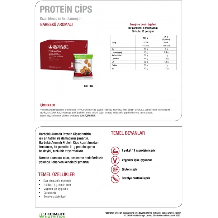Barbekü Aromalı Protein Cips, görsel 2