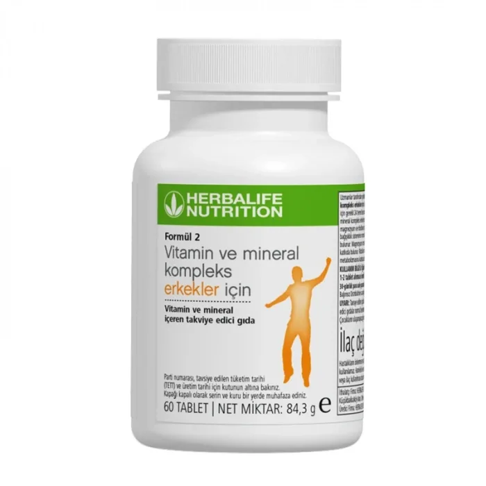 Formül 2 Vitamin ve Mineral Kompleks Erkekler İçin