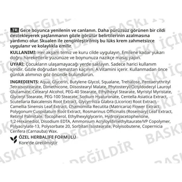 HL/Skin Canlandırıcı Gece Kremi 50 ml, görsel 2